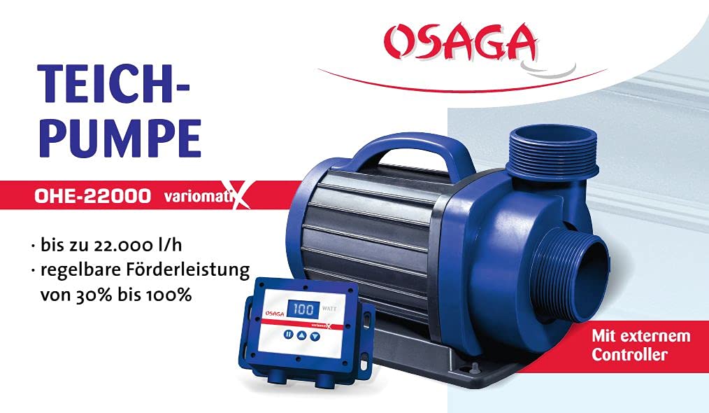 Pompa per laghetto Osaga OHE-22.000 Variomatix