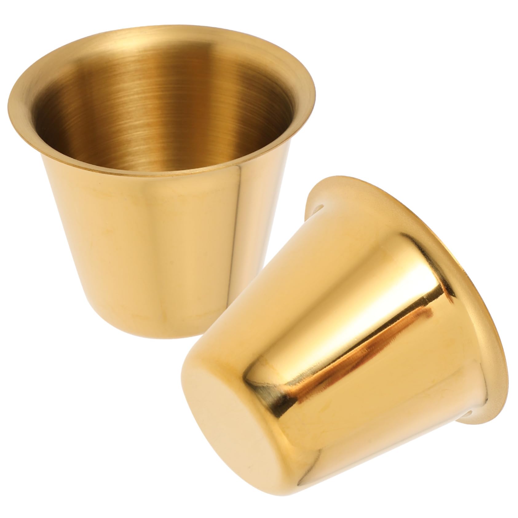 Ciieeo Flavored Dish Set 304 Stainless Steel Seasoning Plate Kitchen Tableware Multi-functional Sauce Dish Saucer for Snack Decorative for Dinner Random