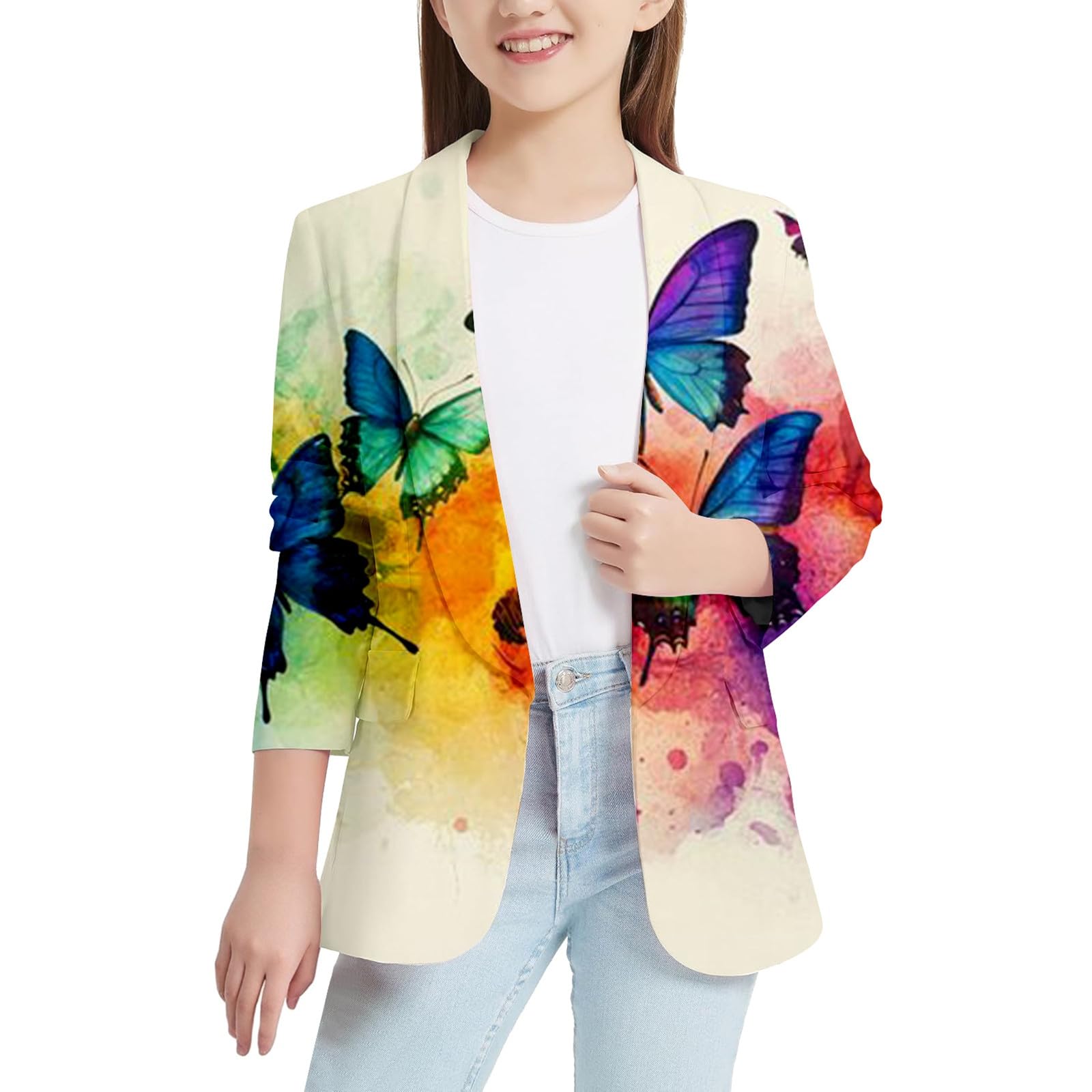 Veste de costume pour enfants garçons filles IColorful Sp Lashed Ink