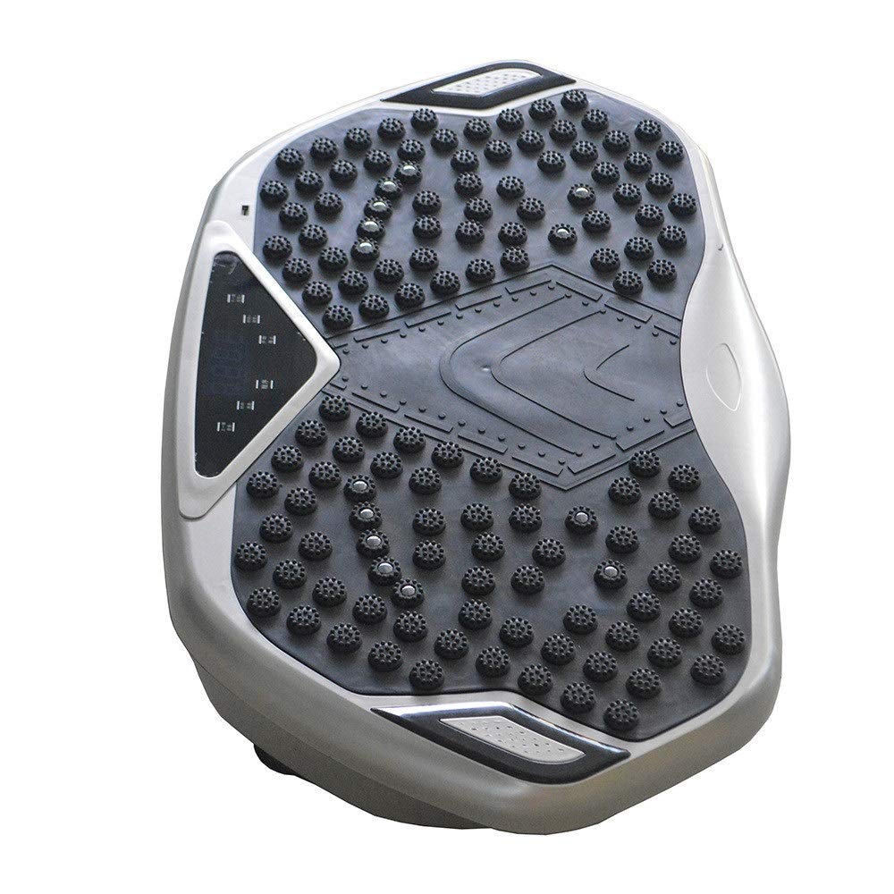 Pedana vibrante Macchina per esercizi LCD Touch Screen Macchina vibrante Piattaforma oscillante Luce tremante per tutto il corpo/Disco U/Bluetooth/MP3 Macchina vibrante per agitatore di gras