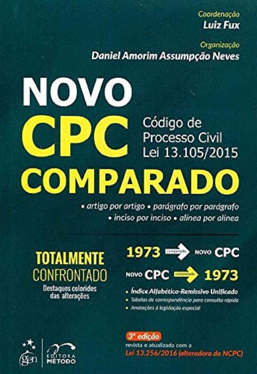 Capa de Novo CPC - Comparado - Código de Processo Civil Lei 13.105/2015