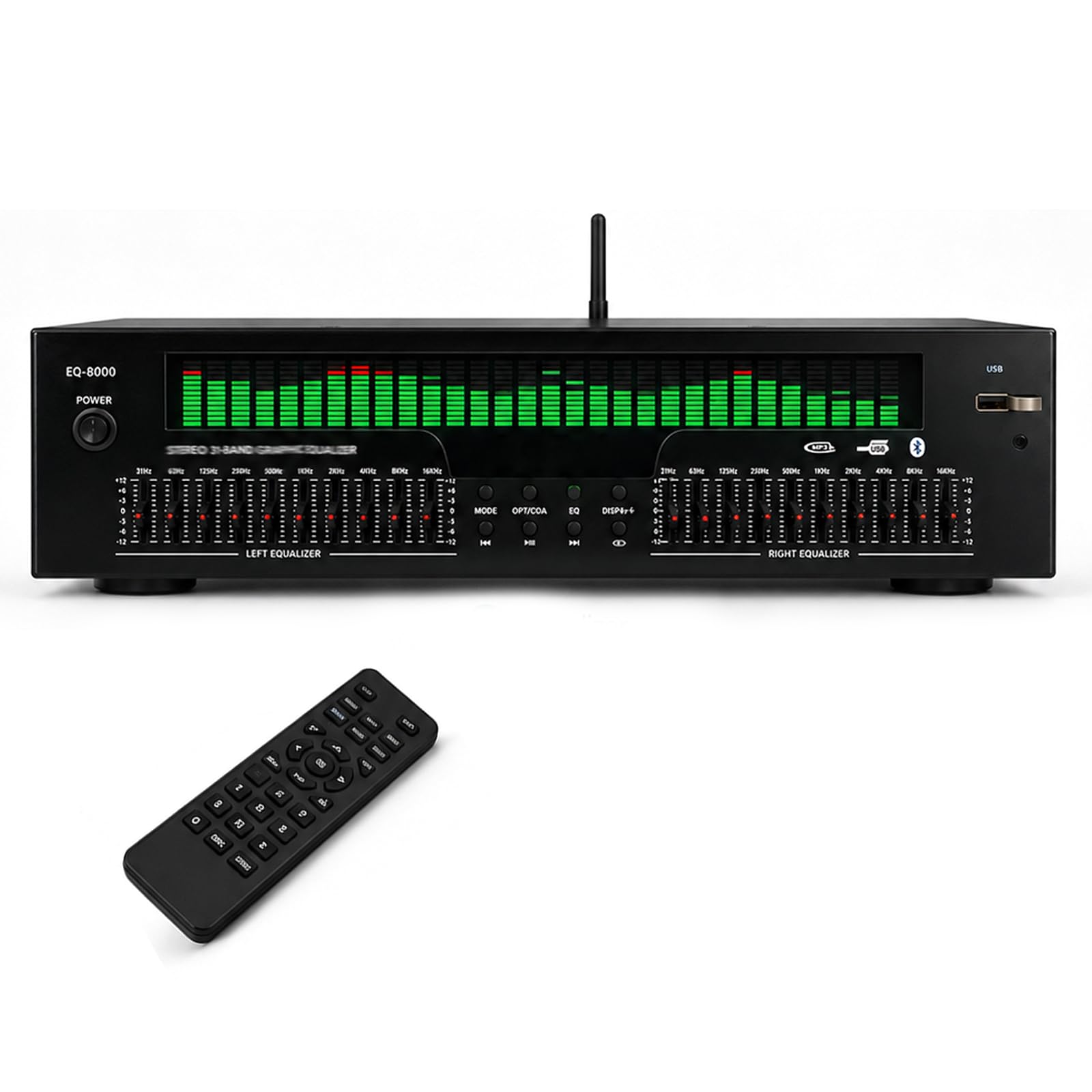 31-pasmowy korektor cyfrowy, Stereo Grafik EQ, analizator widma muzycznego