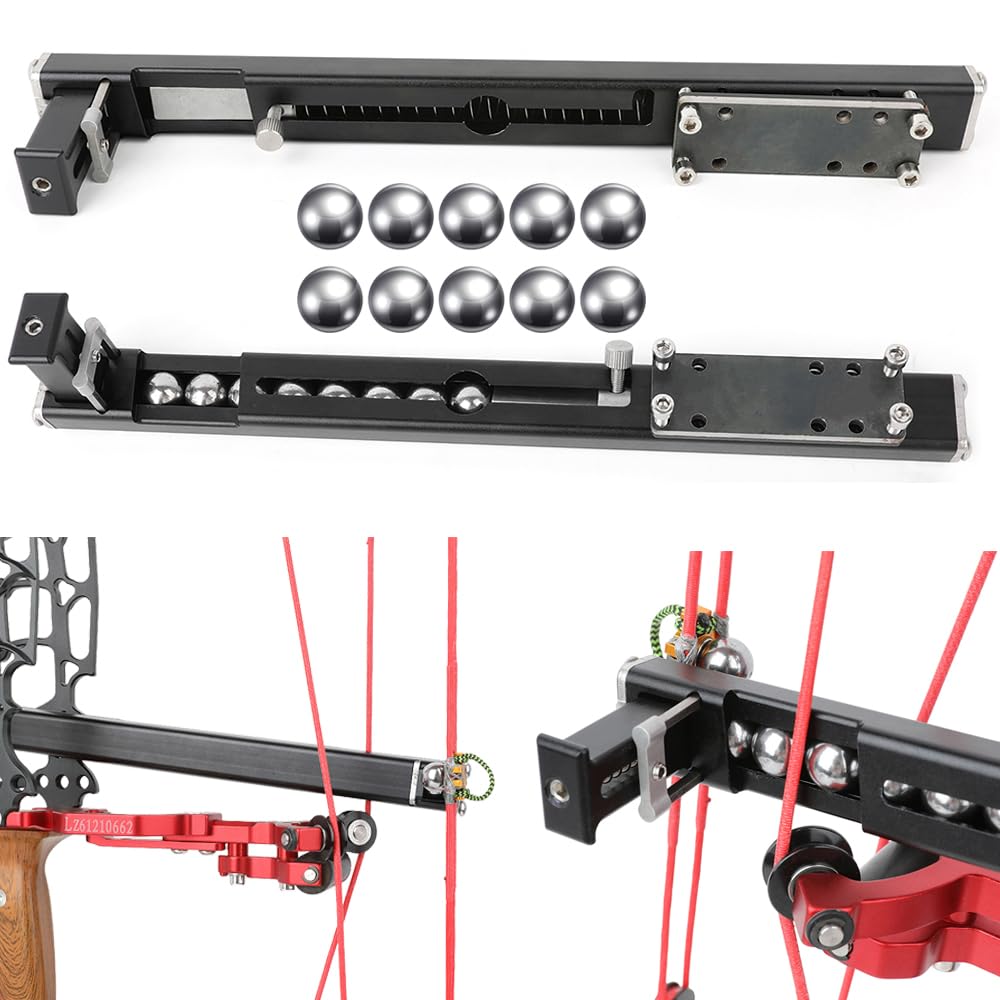 wolfman Lanceur de Billes d'acier pour Arc à poulies à Double Usage, Alimentation Automatique avec 10 Billes d'acier de 12 mm, pour la Chasse et Le tir sur Cible