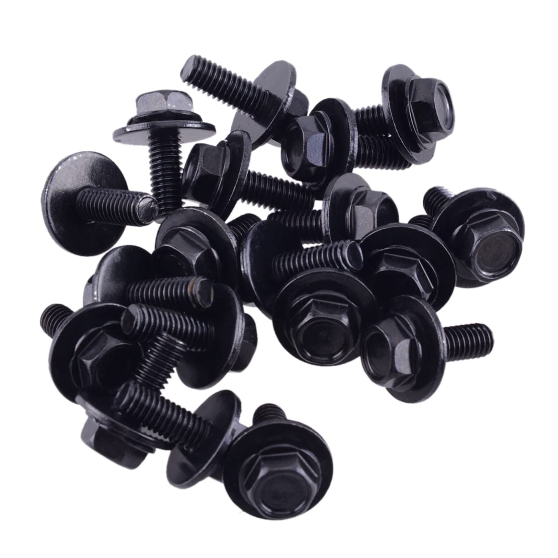 20PC Body Bolts Fastener Screws M6-1.0x Fender 16mm Long- 10mm - Foto 5