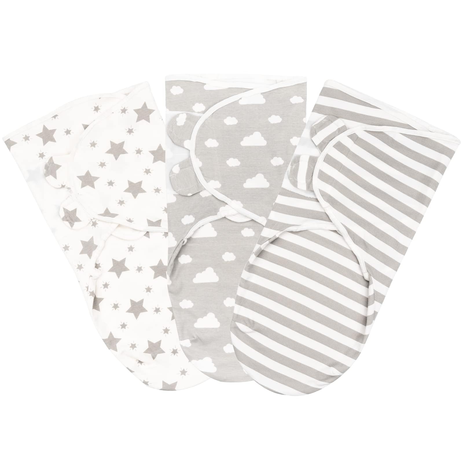 FUNUPUP Baby Swaddle Blanket Grey