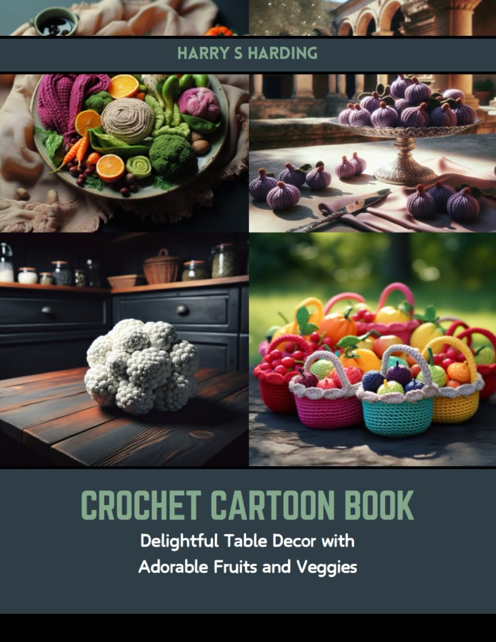 Crochet Cartoon Book: Delightful Table Decor with Adorable Fruits and Veggies