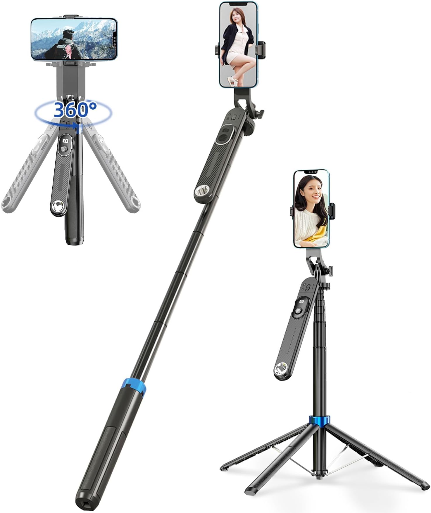 iPhone Tripod, Adjustable Stand for Mobile Photography