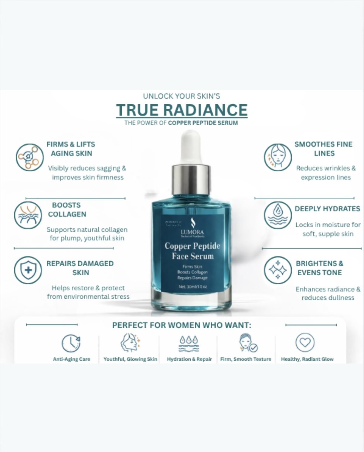 ghk cu peptide luminous Amazon.com: LUMORA GHK-Cu Copper Peptide Face Serum – Advanced Skin Firming  & Rejuvenating Serum for Collagen Boost, Smoother Skin & Complexion Renewal
