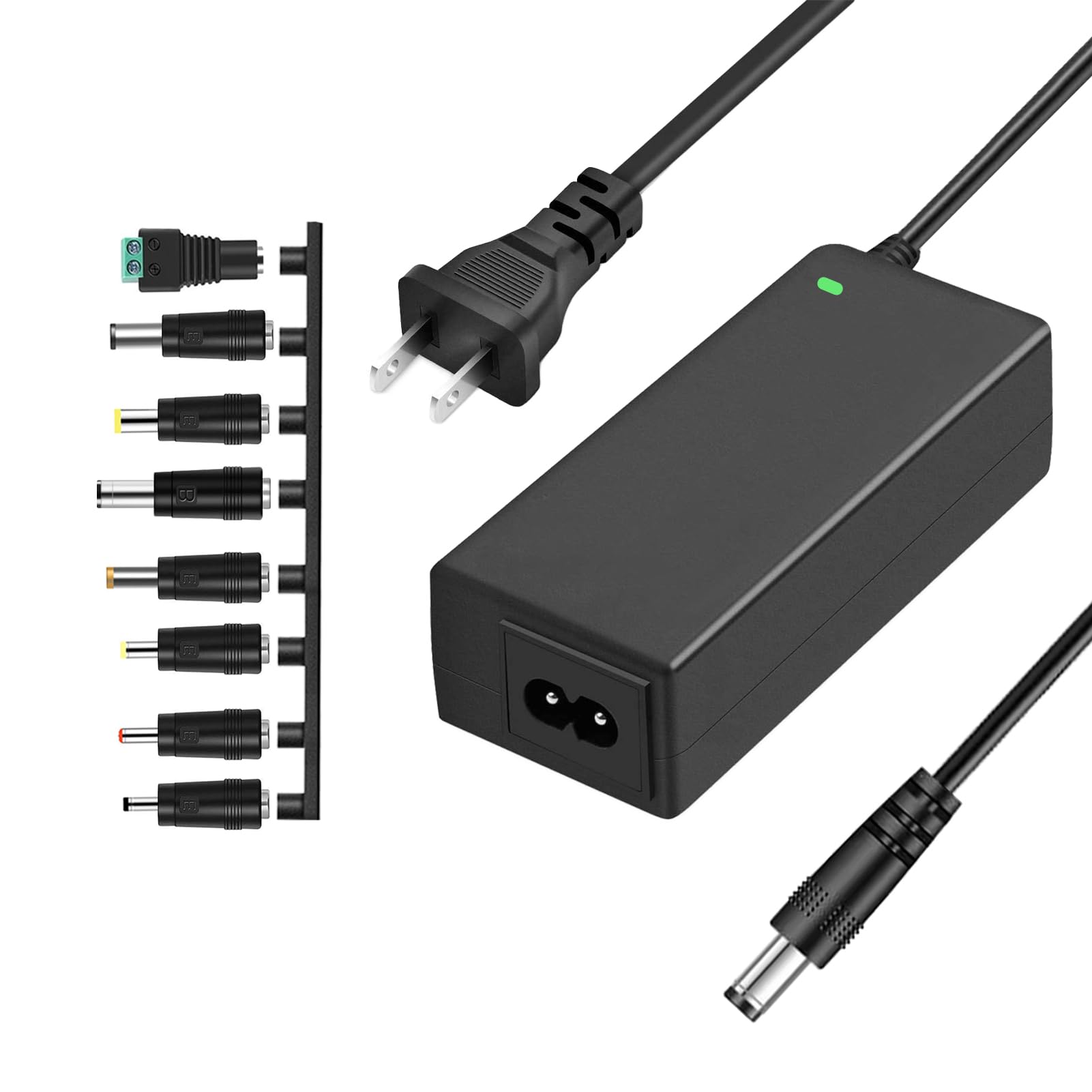 TKDY 24V 2.5A 60W Power Supply Adapter, AC 100V-240V to DC 24 Volt 2.5 Amp Converter, 5.5x2.5mm Tip with 8+ Compatible Models, fit for LED Strip, Speaker, Soundbar, Printer and More.