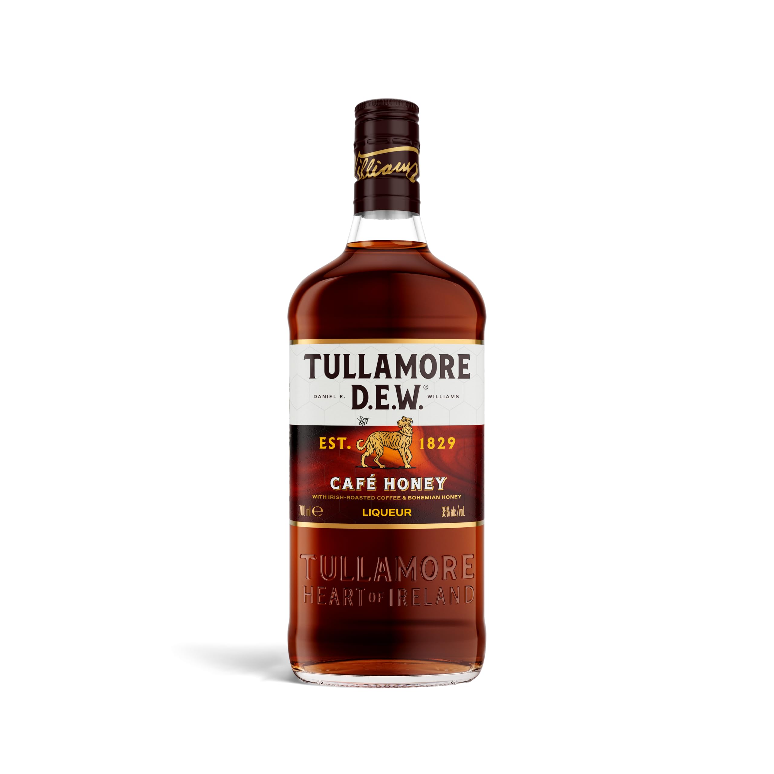 TULLAMORE DEW Café Honey – milder Irish Whiskey trifft auf gerösteten Kaffee und Honig – rund & aromatisch – pur, auf Eis oder im Lieblingsdrink ein Genuss, Likör - 35% vol. - 70cl