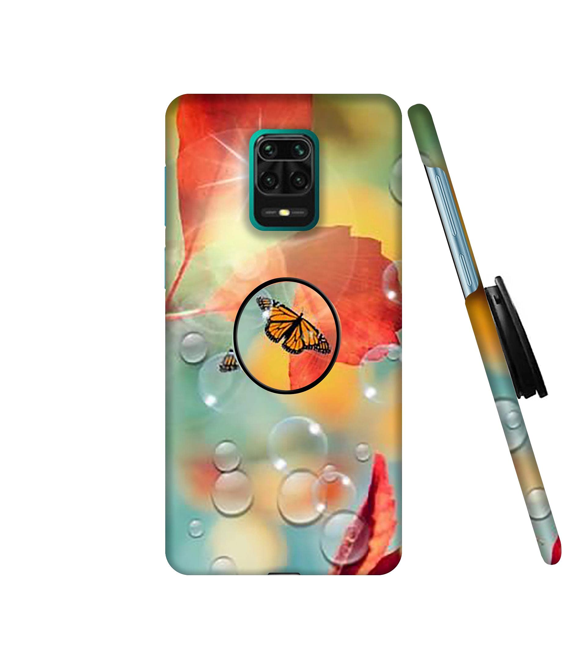 Casotec Butterfly Design 3D Printed Hard Back Case Cover with Mobile Holder for Mi Redmi Note 9 Pro/Redmi Note 9 Pro Max/Poco M2 Pro (B09FSHSV21) Amazon Price History, Amazon Price Tracker