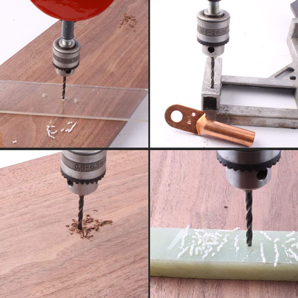 Artesano Taladro de mano Herramientas de doble piñón de madera DIY 1/4" Chuck Capacidad herramienta perforadora manual, la mano segura taladro