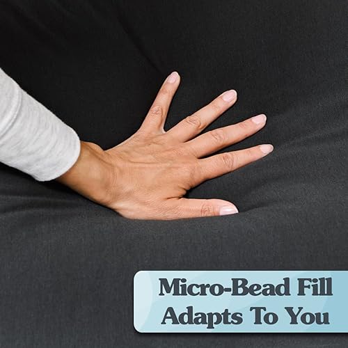 Miniatura 5 de Yogibo Lounger Small Bean Bag Lounge Chair for Adults, Kids and Teens, Soft, Plush, Comfy, Sensory, Gaming Beanbag, Washable Cover, Yellow