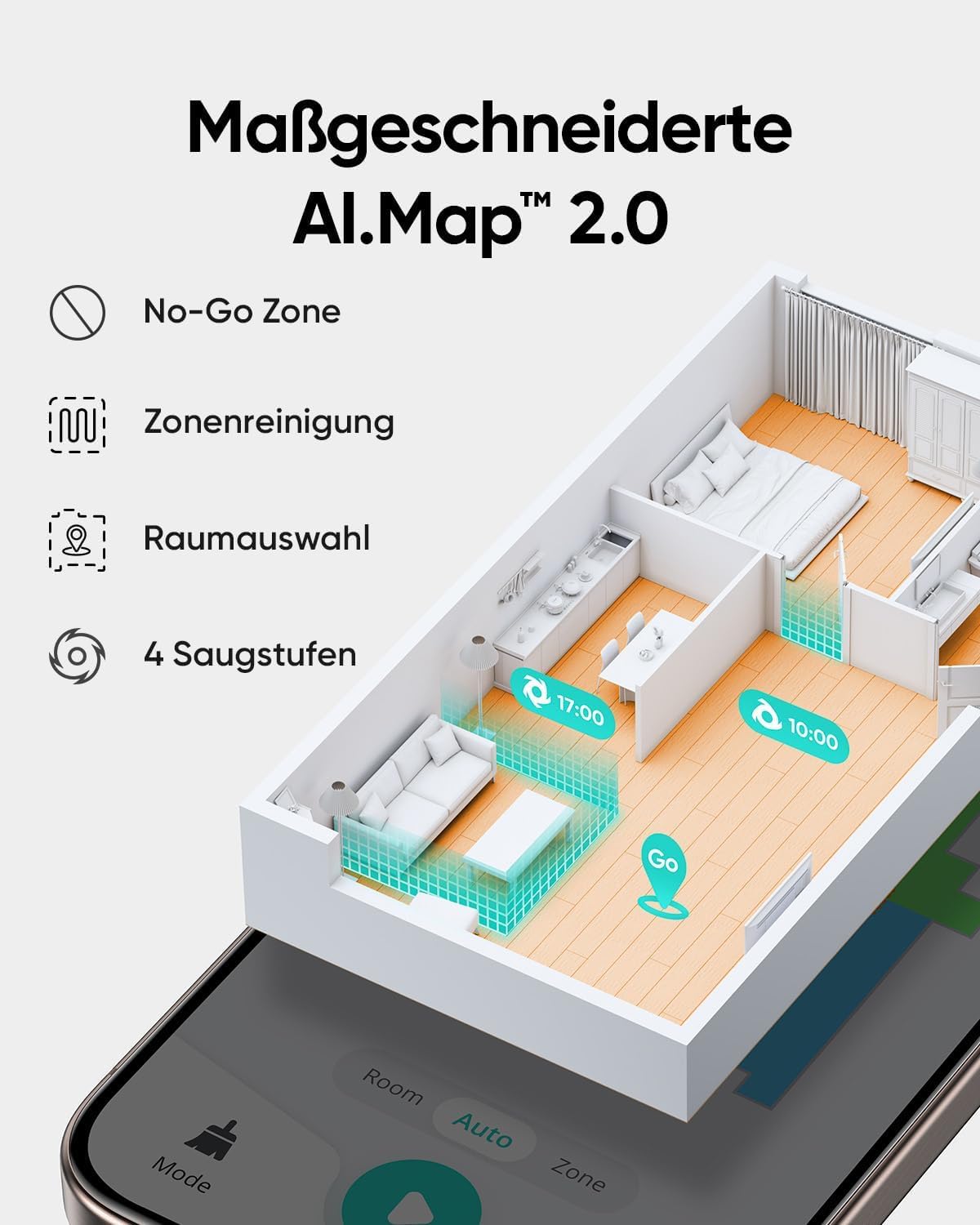 eufy Robot aspirapolvere L60 con stazione di aspirazione, aspirazione ultra forte 5.000 Pa, anti-groviglio, stazione 60 giorni senza vuoto, navigazione laser iPath