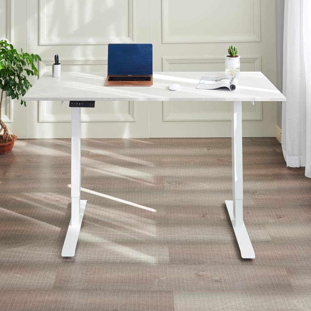 Kaboon 60x24 Wood Table Top, Solid One Piece Desktop for Sit Stand Desk