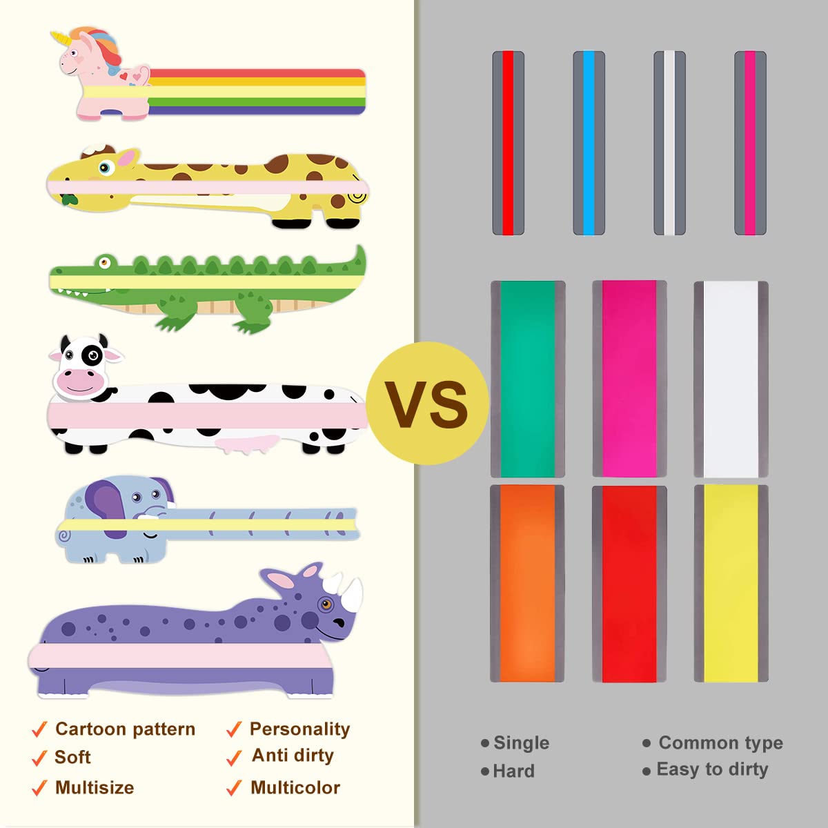 Règle 30 Cm 7 Règles De Lecture Colorées - Aide à La Dyslexie Enfants - Signets Et Surligneurs Guidés Règle Lecture