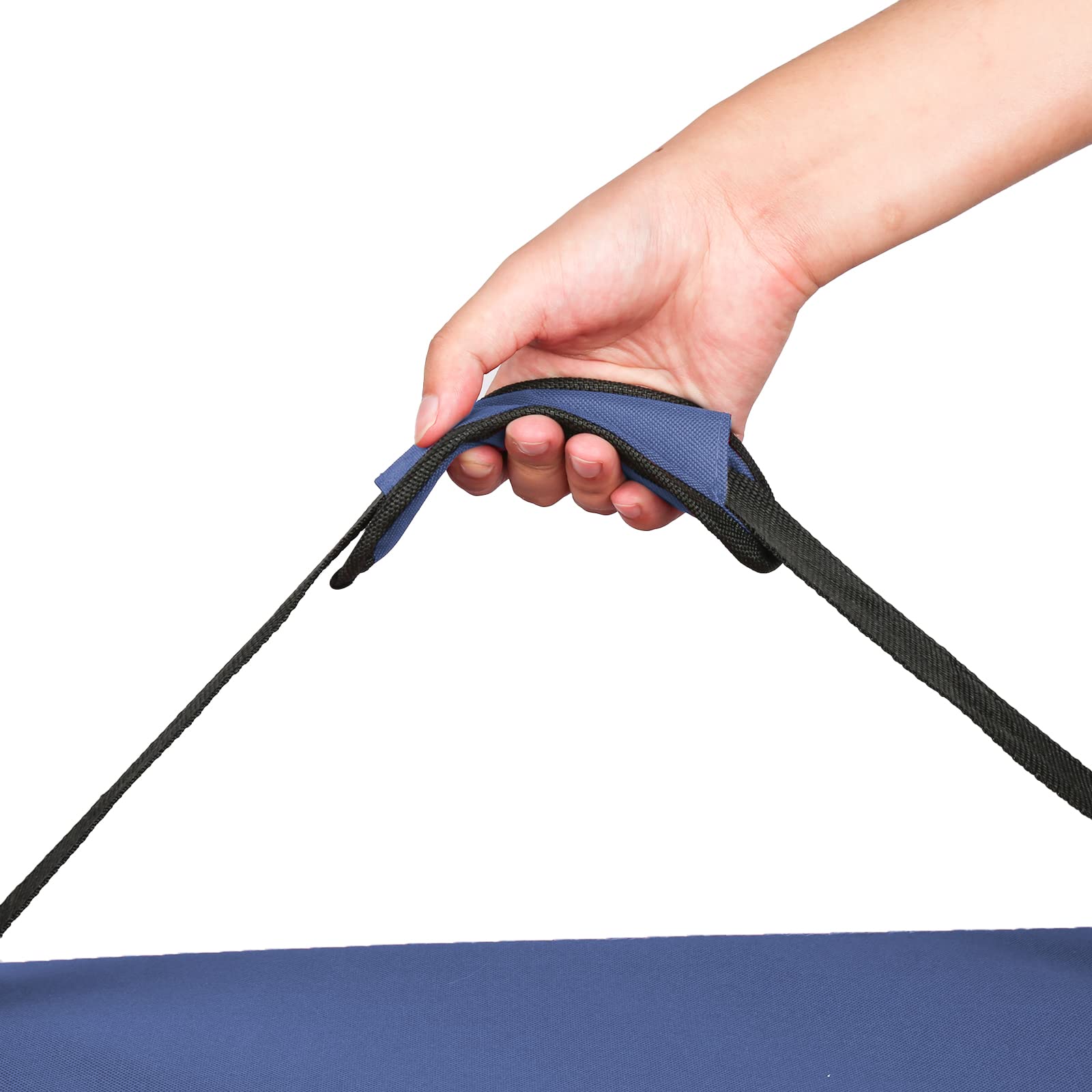 OHMG Chaise de Camping avec Auvent D'ombrage,Porte-gobelet et Sacs de Transport,Chaise Pliante Portable avec Pare-Soleil,Chaises de Pêche,Chaise pour Pique-Nique,Jardin,Plage,Sports de Plein (Bleu)