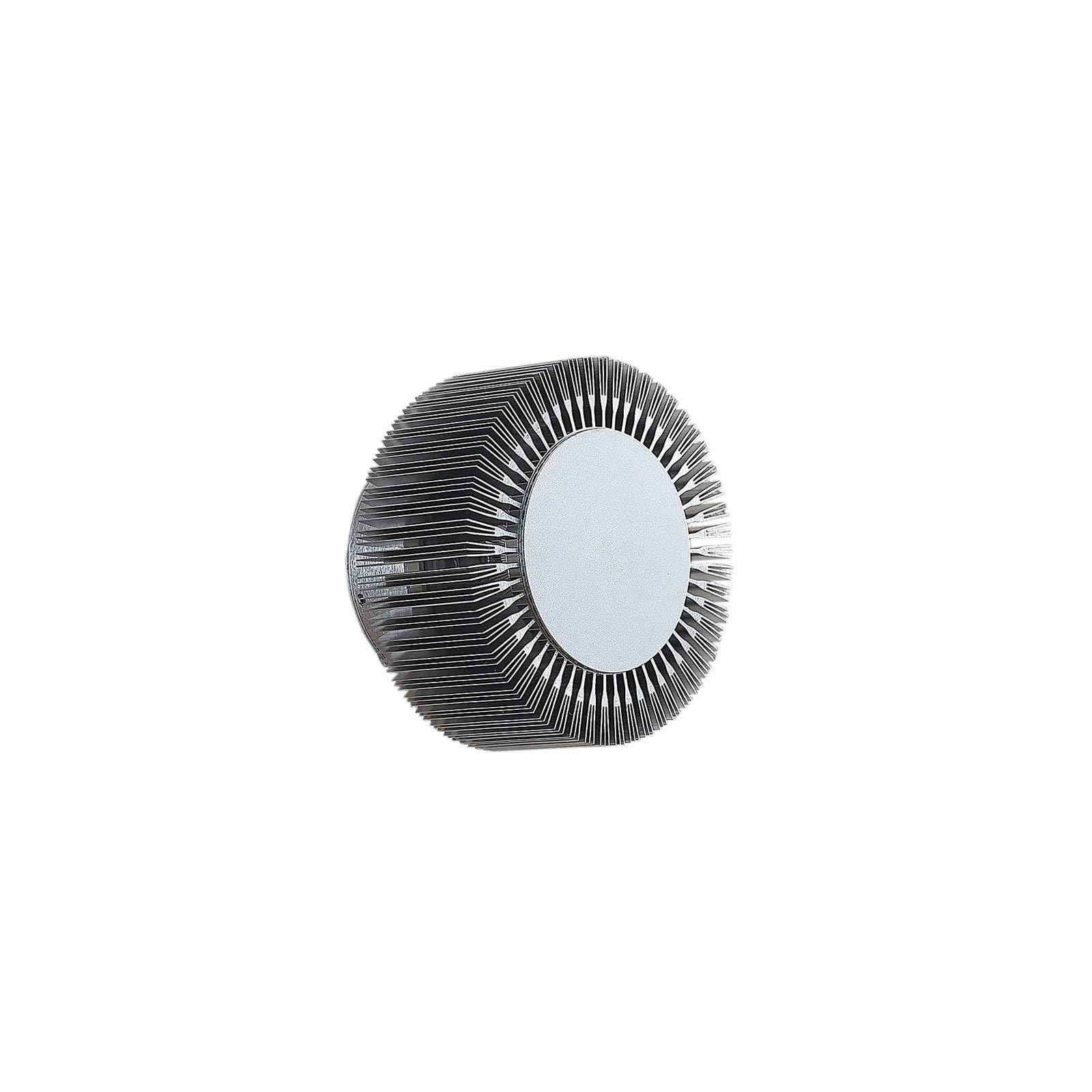 Lucande Led Outdoor Wall Lamp Keany, Metal, Ø 16 Cm, Ip54