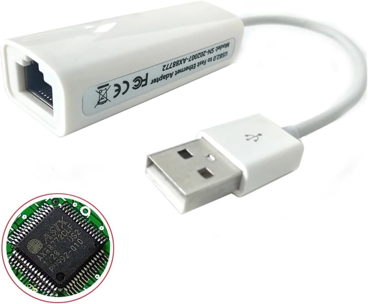 AX88772 is Suitable for B8 MIB2 Cable Dub E100 Ethernet Adapter(USB Type A to LAN)
