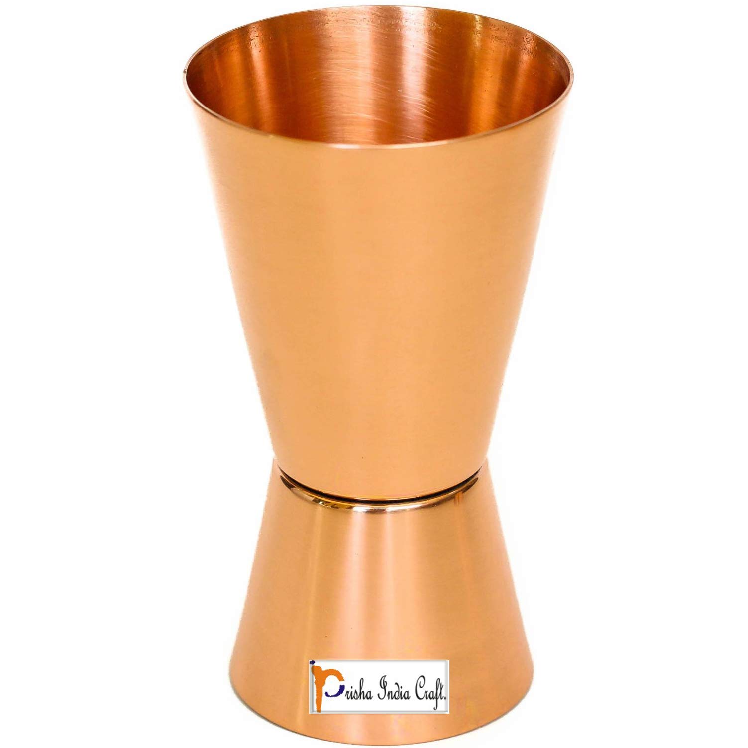 Prisha India Craft Double Side Jigger Shots Peg Measuring Bar Tool Cocktail Shaker Jiggers - 30ml(1 Oz) & 60ml(2 Oz)