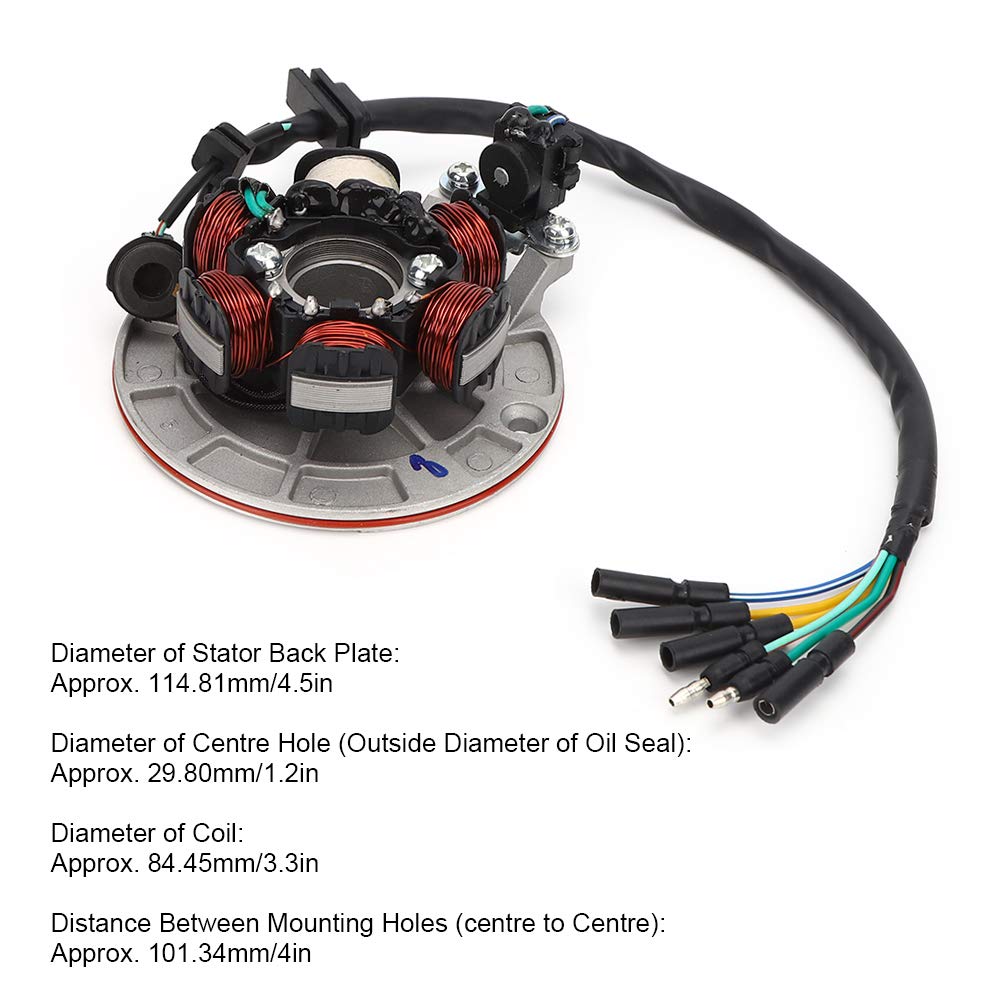 Statore di accensione, piastra dello statore del magnete, piastra dello statore del magnete e bobina adatta per LIFAN YX 140 cc Kick Start Engine PIT PRO Trail Dirt Bike