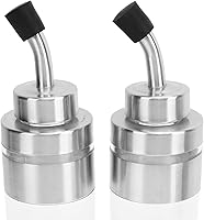 Vista 8 de 4 recipientes de condimentos para encimera, de acero inoxidable 304, tarros de especias para condimentos, botellas de especias con soporte base