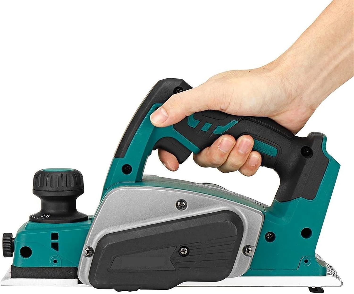 18V 15000r/min Cordless Electric Planer with Wrench Handheld Rechargeable 18V Battery Wood Cutting MINGPING