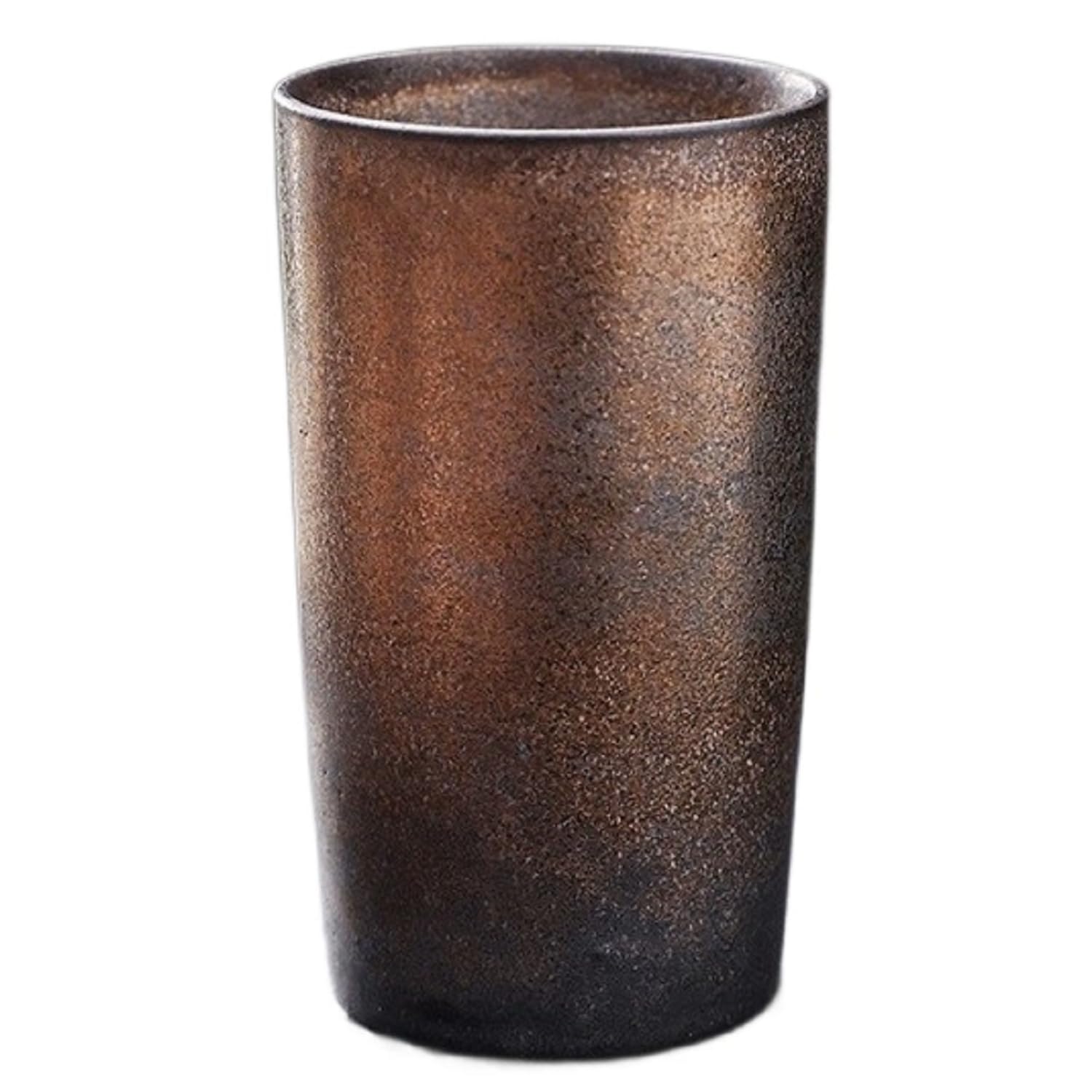 Bafnsiji Wabi-Sabi Ceramic Tumbler, Rustic Handmade Coffee & Tea Cup