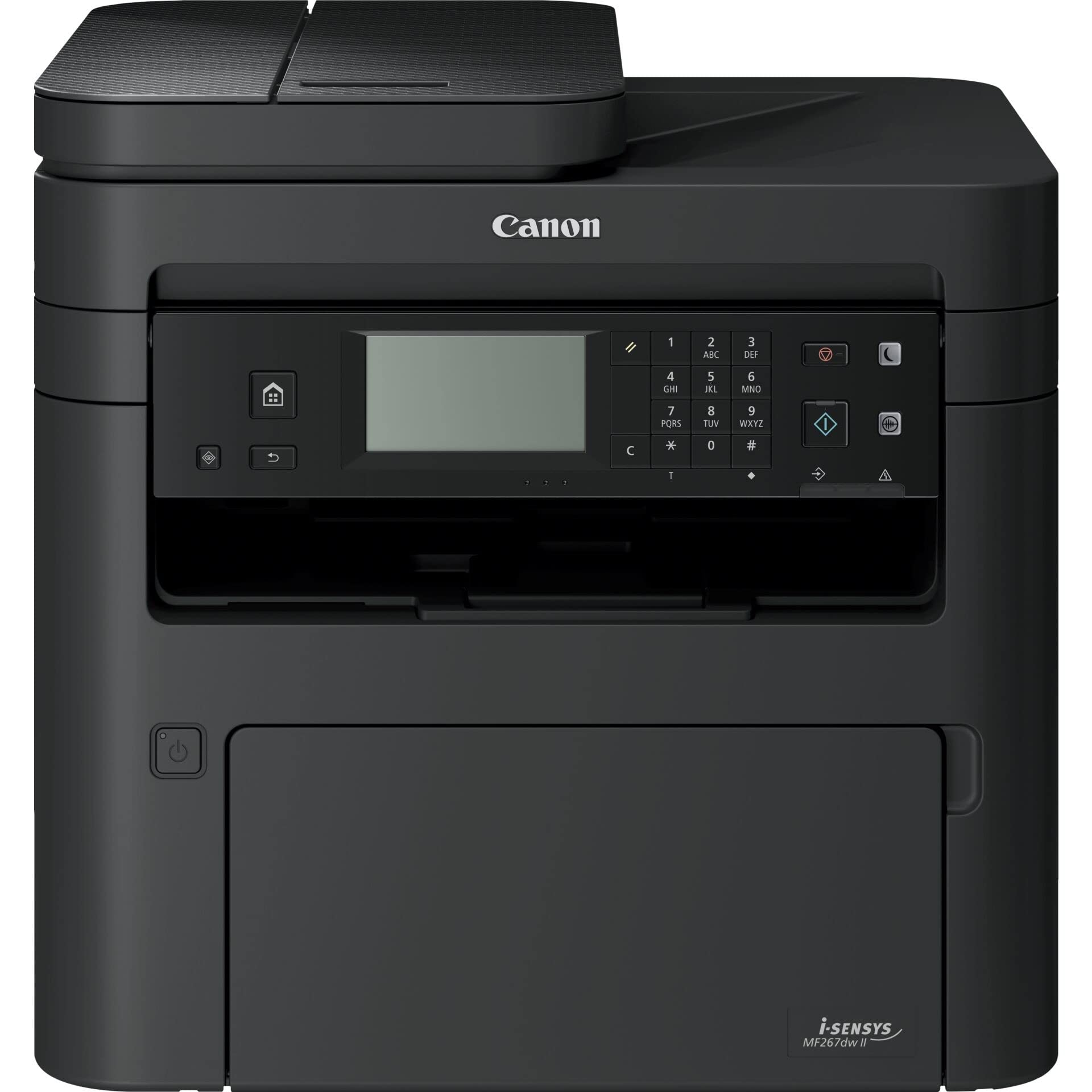 Canon i-SENSYS MF267dw II A4 S/W-Laser MFP, Drucken Kopieren Scannen Faxen, USB, LAN, W-LAN, 250 Blatt Papierkassette, Mehrzweckeinzug 1 Blatt, 28 DIN A4 Seiten/Minute