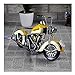 Produktbild AXROAD MALL Weinlese-Schmiedeeisen-Motorrad-Modell-Verzierungen, vorzügliche Version der Hauptstangen-Dekorations-Tischplattenpersönlichkeits-Dekoration (Color : Yellow)