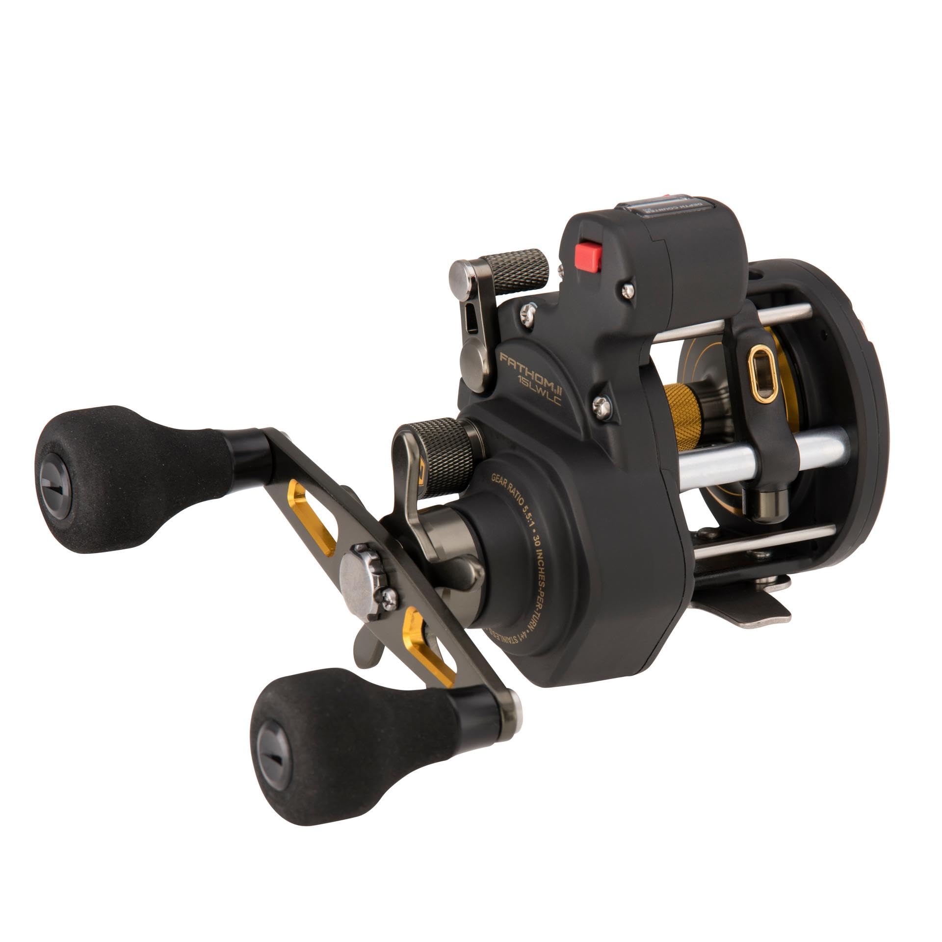 PENN Fishing -) Oranı, 30 lb Max Drag, Sağ Eli" Al:"1 Dişli Oranı, 30 Penn, Fathom II Düzey Rüzgar Hattı Sayaç Tuzlu Reel, 15, 5.5 Döküm"