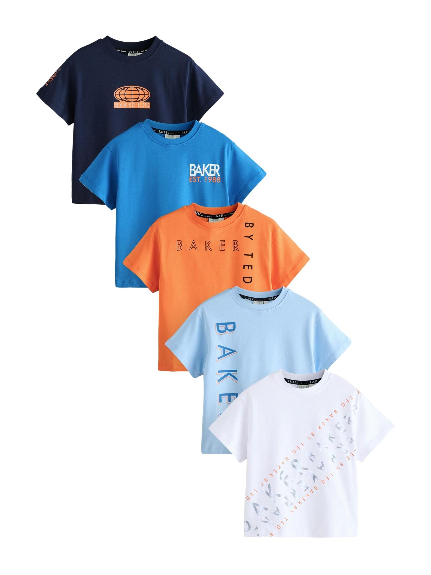 Garçon Lot de 5 t-Shirts imprimés | Coupe standard