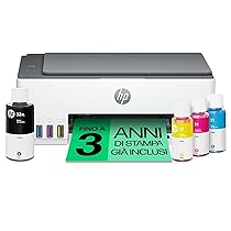 HP Smart Tank 5105 1F3Y3A, Stampante Multifunzione A4 con serbatoio di inchiostro ad alto volume di stampa, stampa fronte, retro manuale, scansione, copia, 22 ppm, USB, Wi-Fi, Smart, Bianca