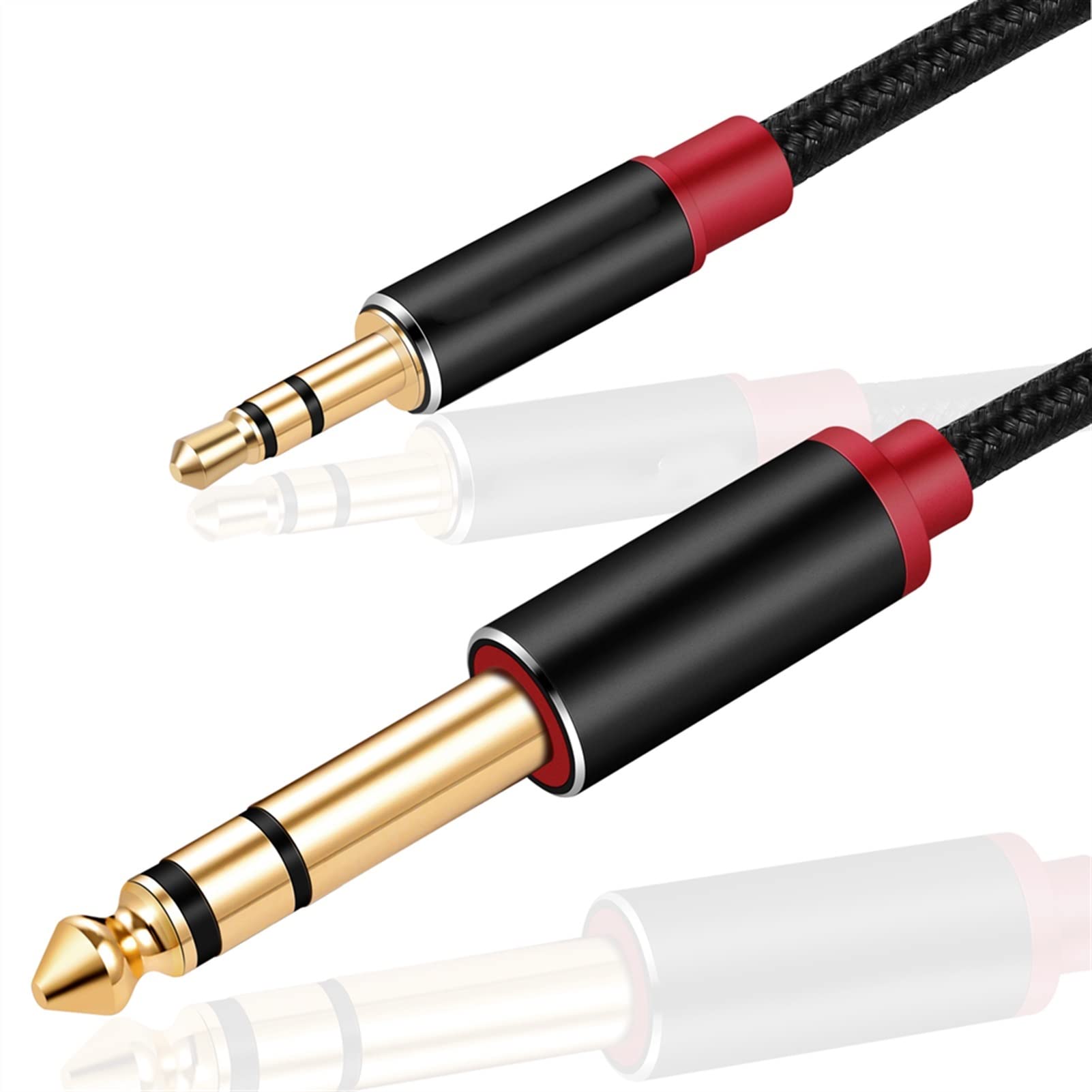 Cavo Chitarra Cavo Stereo da 3,5 Mm A 6.35mm 6.35 1/4 "Maschio A 3,5 1/8" Maschio per Laptop per Chitarra (Color : 3m)