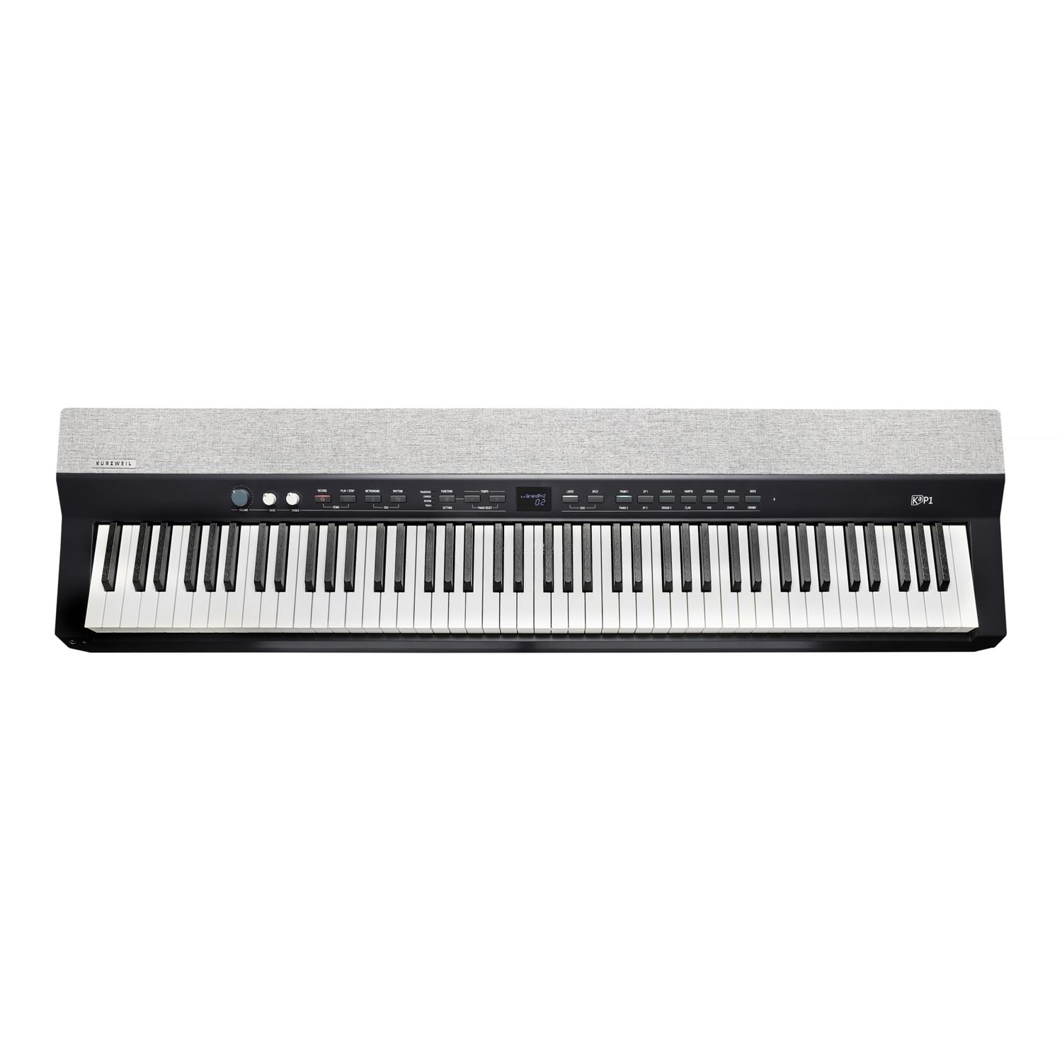 Kurzweil KAP1-LB Professionelles Stage Piano Keyboard Schwarz 88 Tasten mit keepdrum Keyboardständer