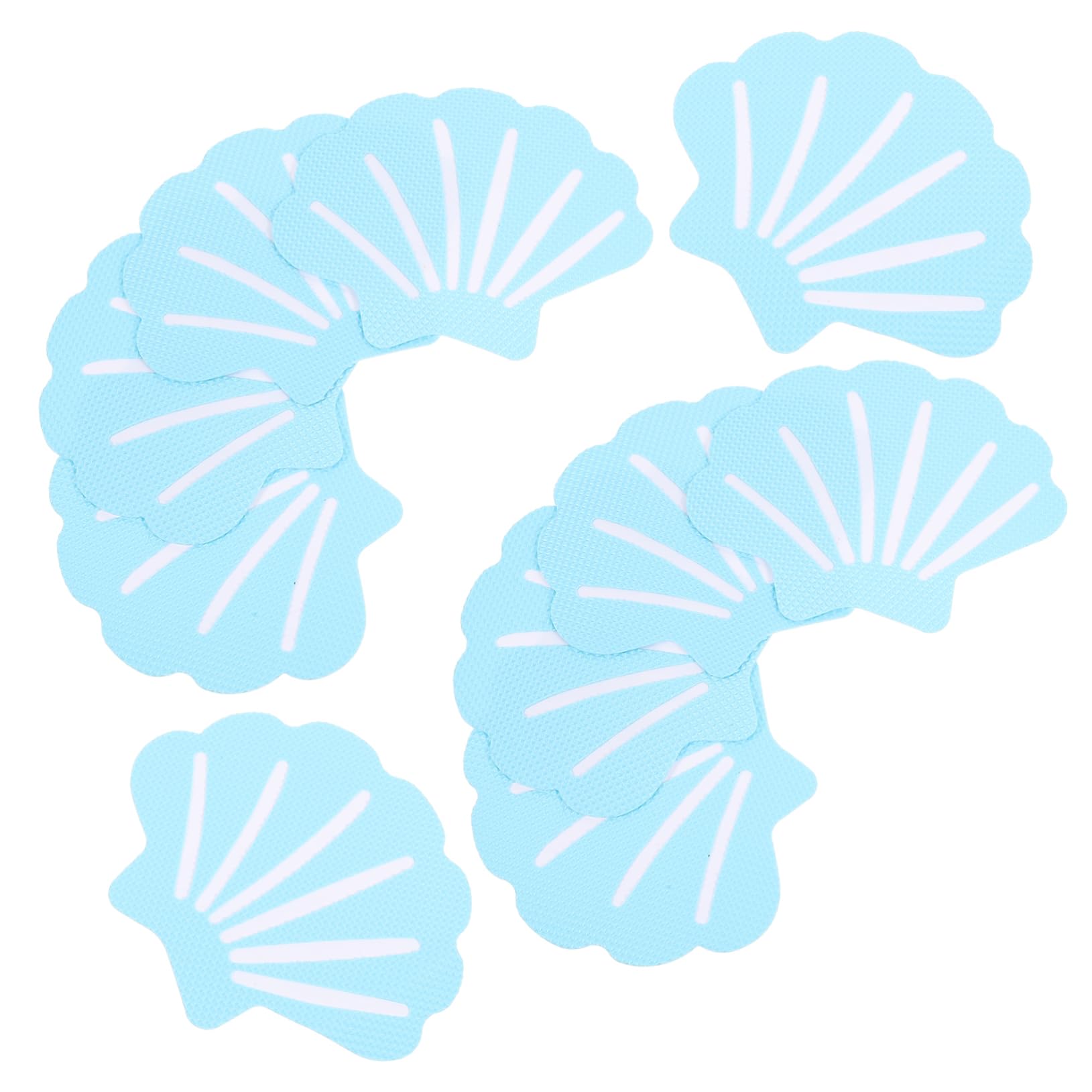 DECHOUS 12Pcs Shell Shape Bathtub Slip Decals Strong Adhesive Non Skid Stickers for Shower Decorative Tub Protector for Adults Design