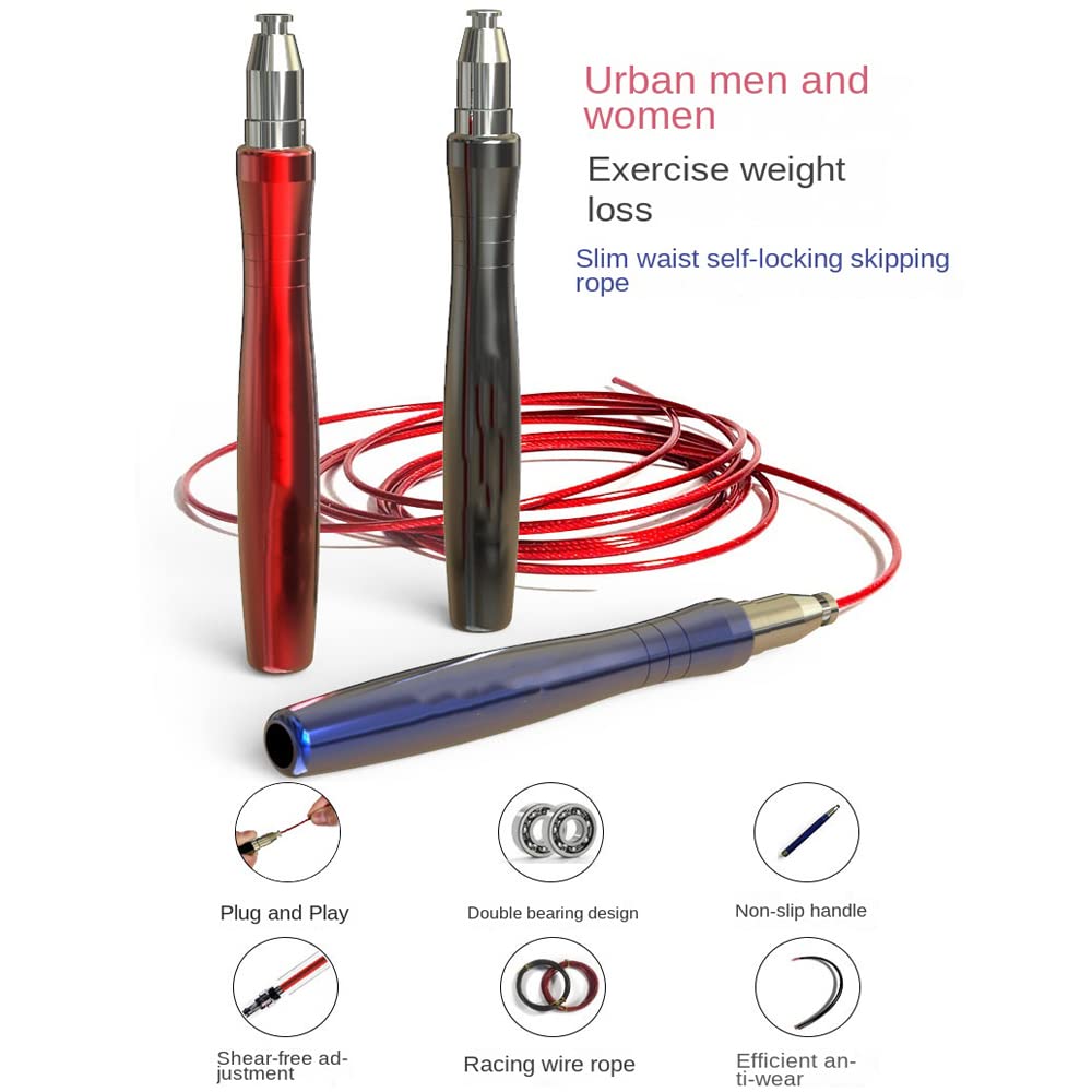 Springseil Tangle Free Fitness Draht Sport Wettbewerb Frauen Aluminiumlegierung Männer Boxen Lager Springseil