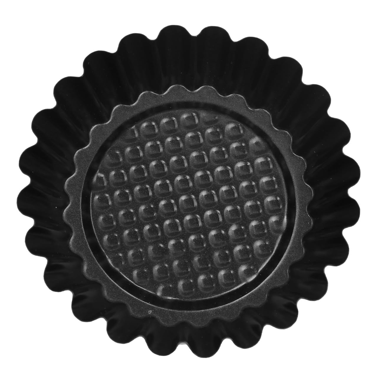 12 pièces Moule à tartelette œuf en acier à haute teneur revêtement antiadhésif moules pâtisserie DIY pour cuisine maison couleur rouge et noir