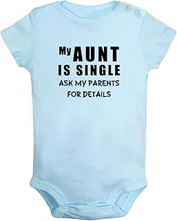 My Aunt Is Single Ask My Principals For Details Peleles divertidos, monos para bebés recién nacidos, monos para bebés, trajes de una pieza para bebés de 0 a 24 meses