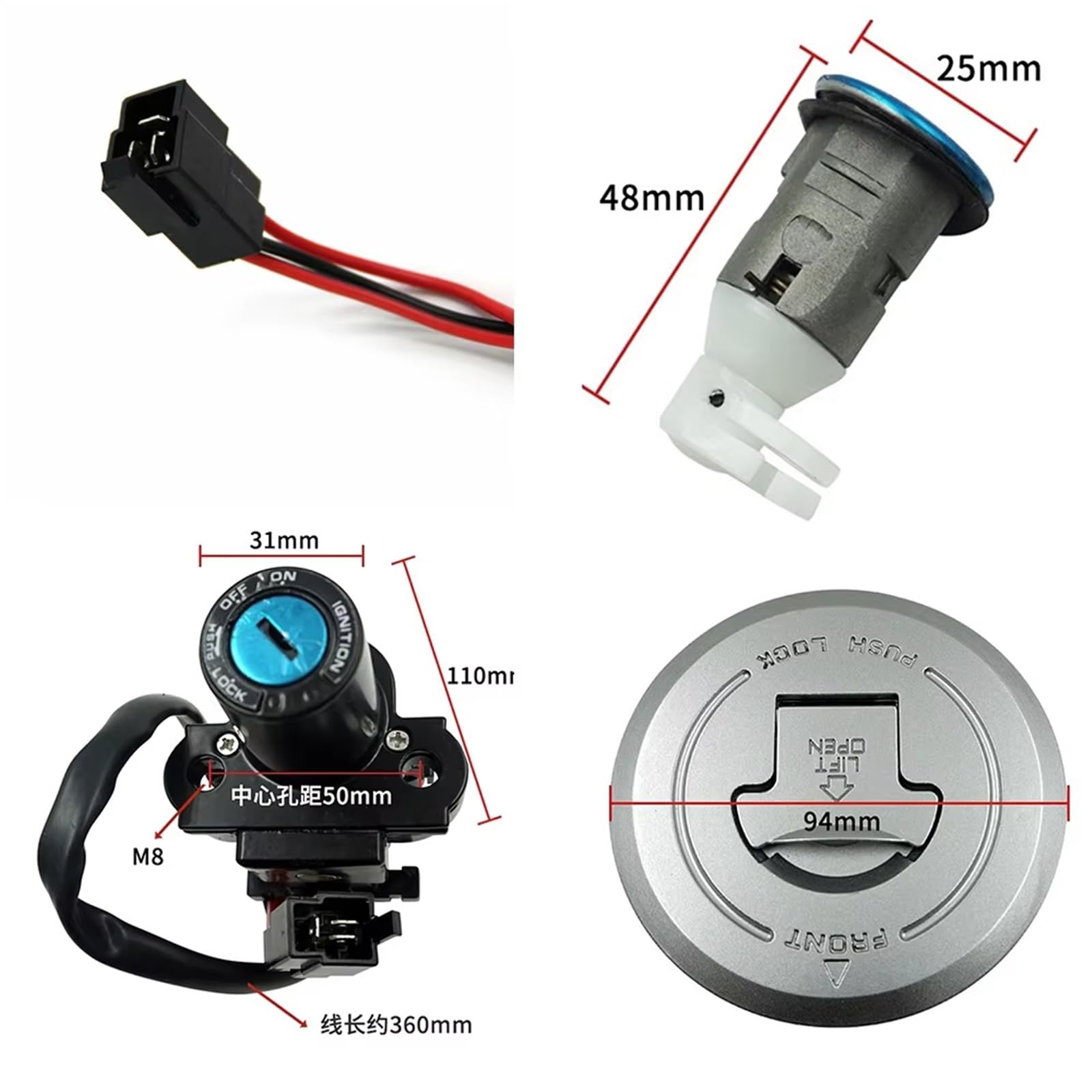Kit Blocco Accensione Moto Per CBR250R 2011-2013