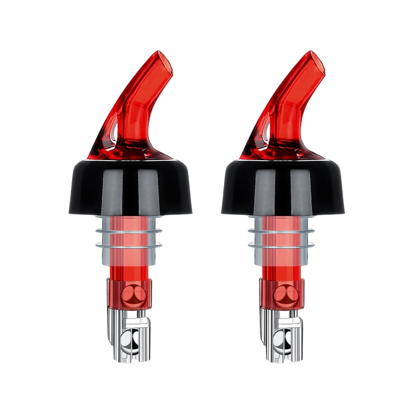Chanlite 2PCS Beverage Dispenser 45ml Automatic Measured Pour Nozzle Leakproof for Cocktails Party Drink Accessories