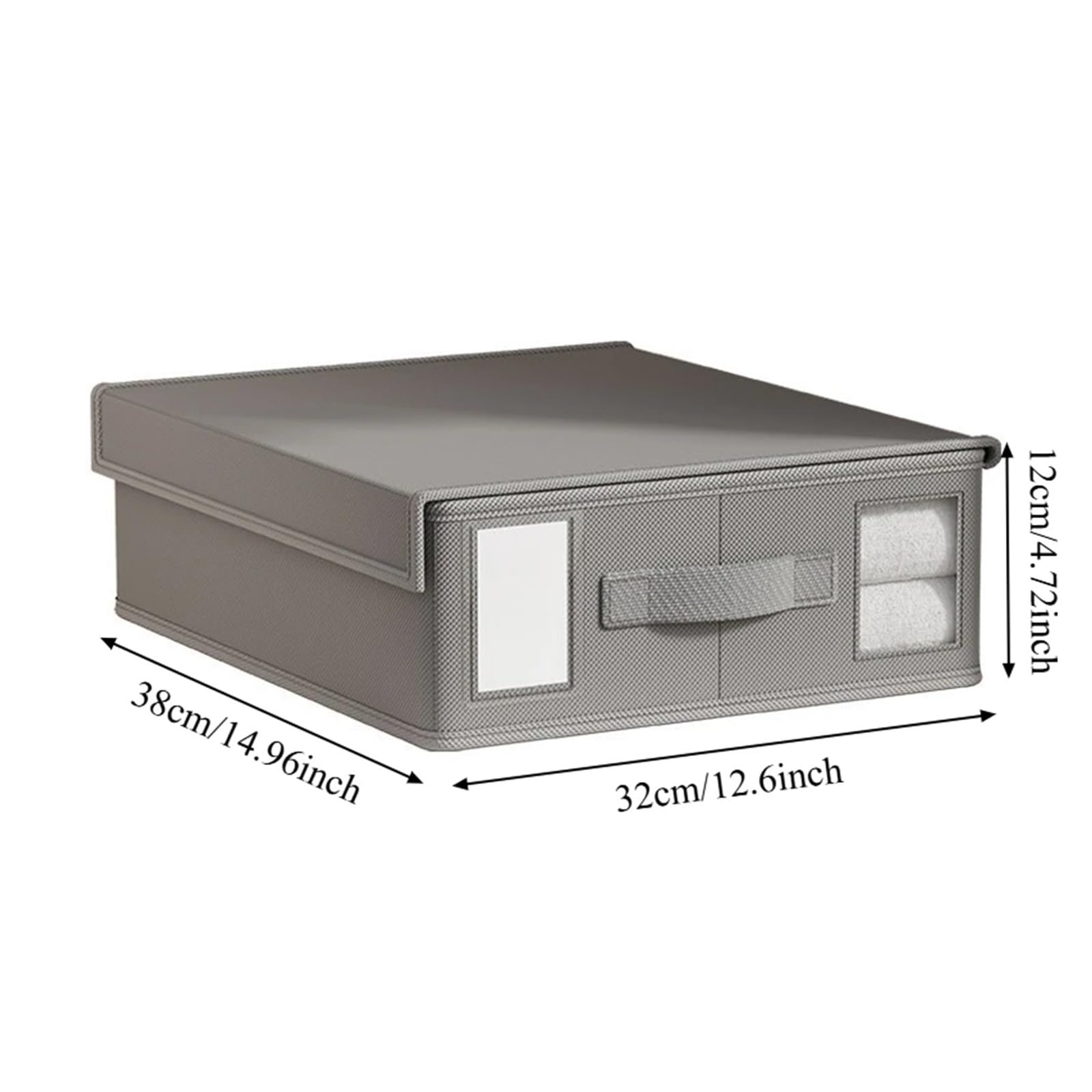 Organizador Sabanas Caja de almacenamiento ropa cama no tejida, organizador sábanas plegable for funda nórdica, almohada, armario, contenedor tela for el hogar(Beige)