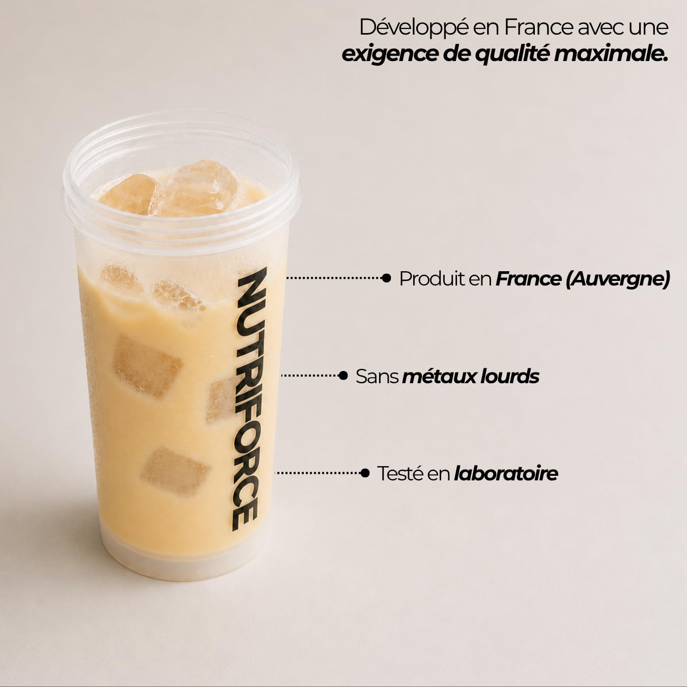 Whey protéine 100% Française - Faible en lactose (750g, Vanille)
