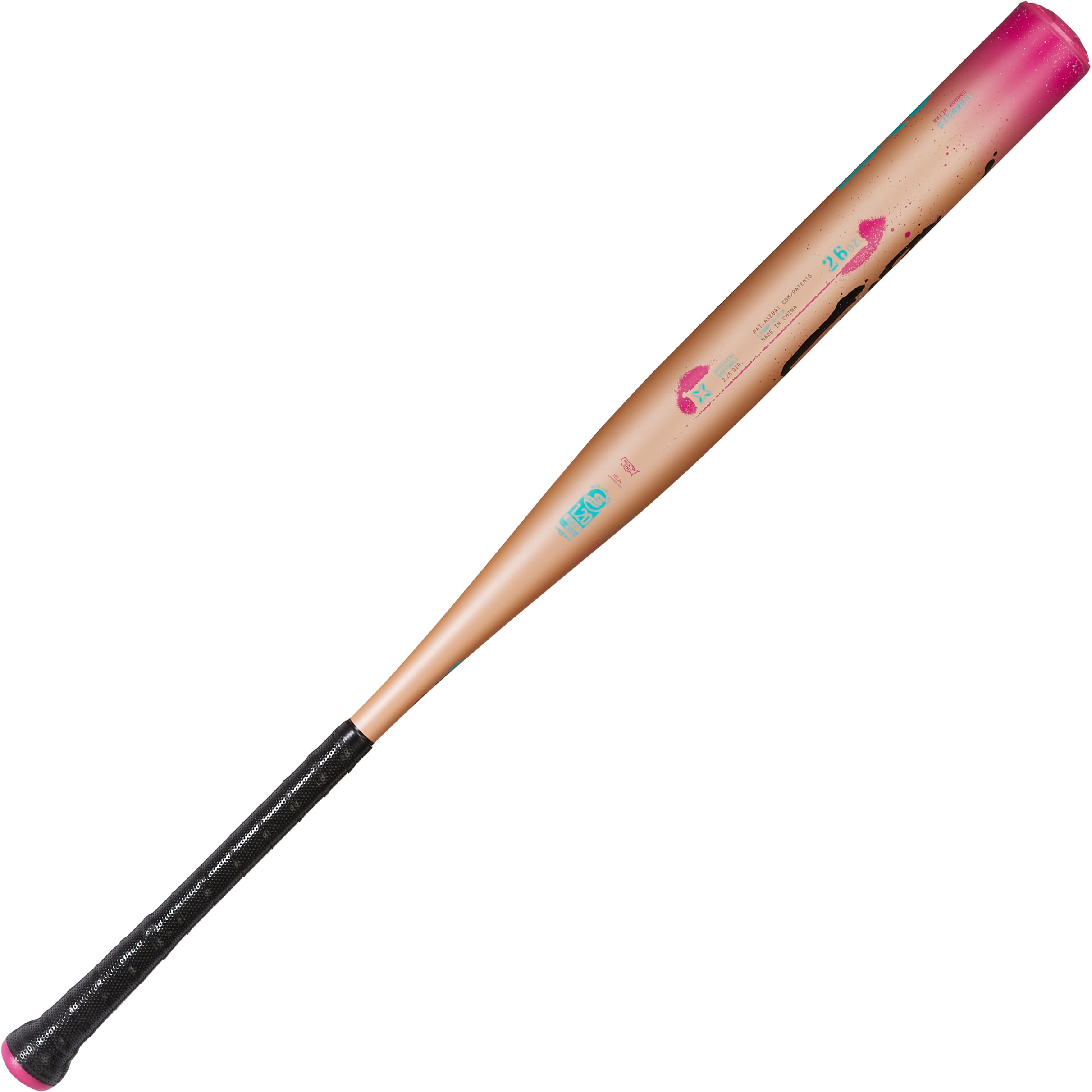 Axe | Fury | 1-Piece Composite | USSSA Slowpitch Softball Bat | 1/2 oz Endloaded | Flared Handle (26 oz (-8))