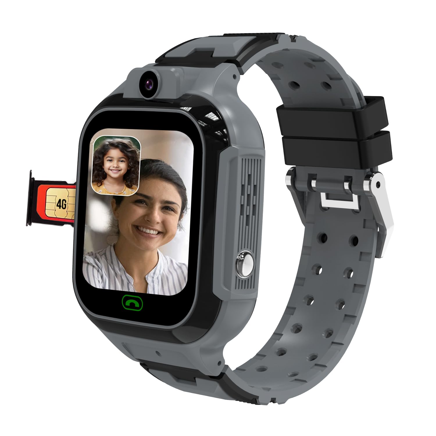 sekyo 'Carepal Pro' 4G Smartwatch for Kids | Video Call, Live GPS Tracker, Sim | App Control, Habit Coach, Math Games, Pedometer, Safe Zone Alert, SOS, Family Chat | Kids Smart Watch for Boys/Girls