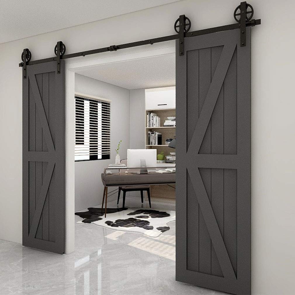 Amazon.co.jp: 引き戸レール バーンドア 両ドア用 玄関引き戸ドア用