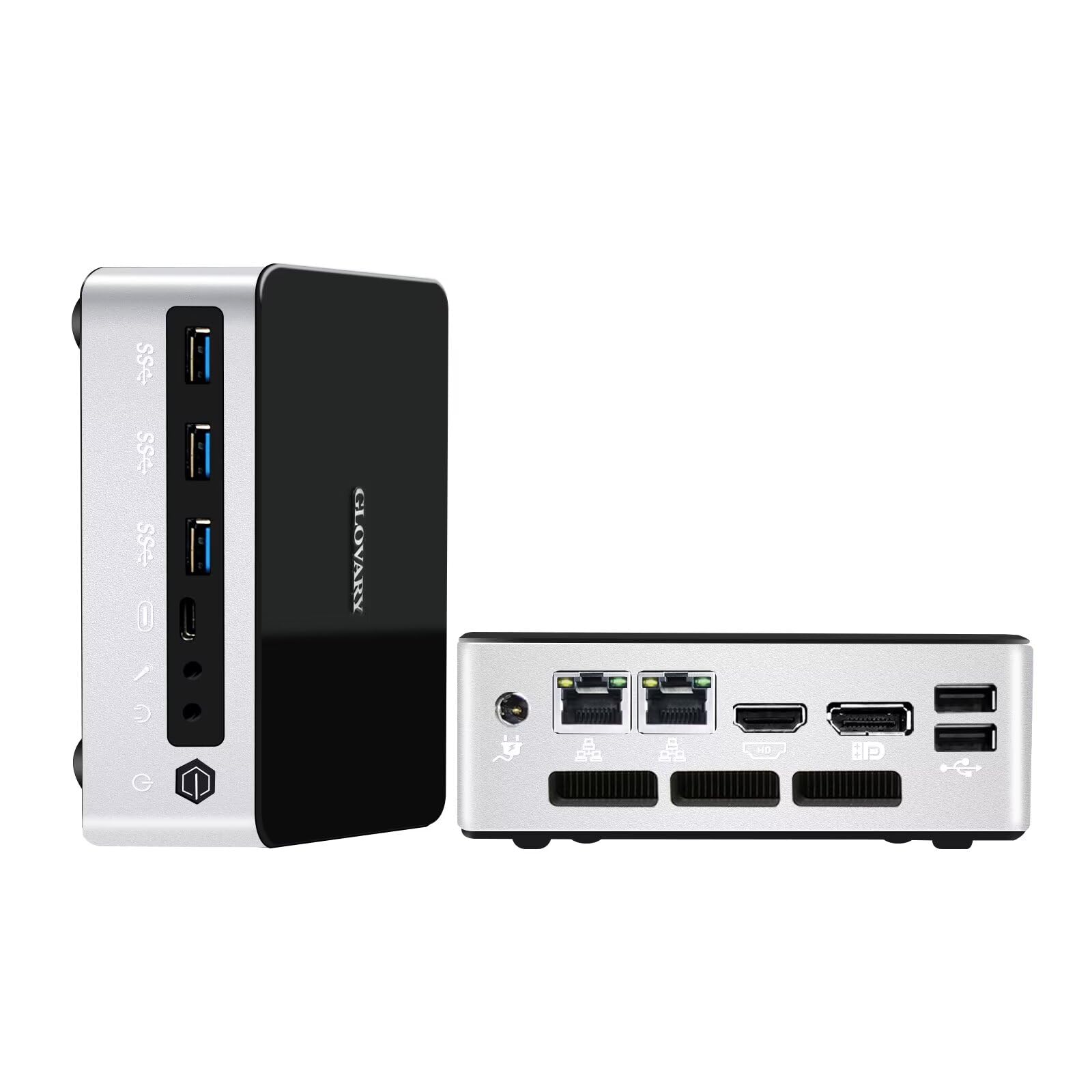 Mini PC 13th Gen Core i7 1360P (12C16T, up to 5.00 GHz) Windows 11 Pro, DDR5 64GB RAM 1TB NVMe SSD, Micro Desktop Computer Dual LAN, Iris Xe, 5USB, HD, DP, Type-C, WiFi6, BT5.2