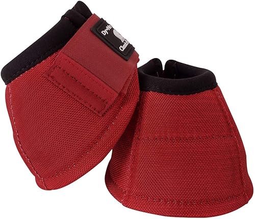 Classic Equine Dyno - Botas de campana de caballo sin giro (grande), color rojo carmesí