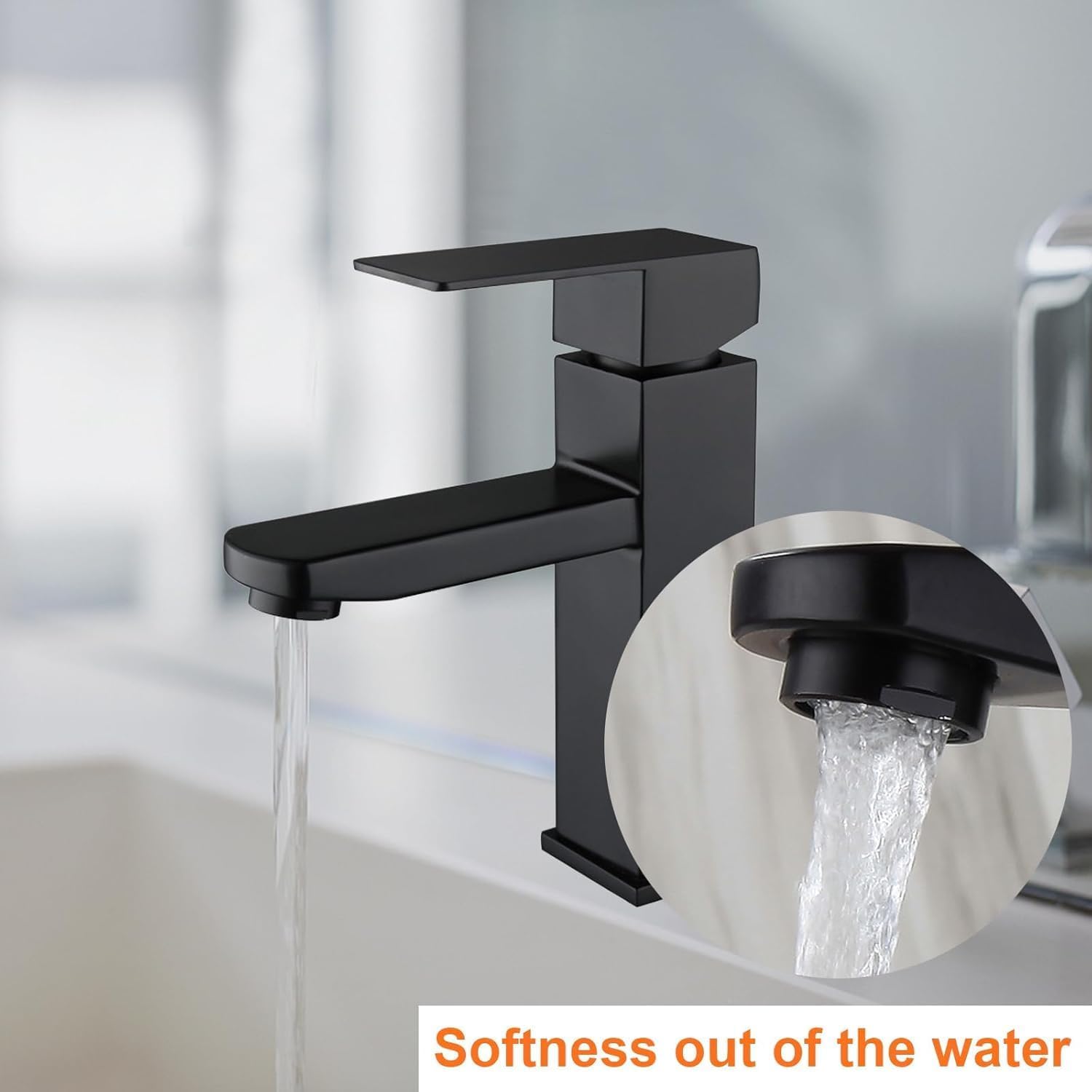 Rubinetto Bidet Nero Opaco | Acciaio Inox, Doppia Presa Acqua