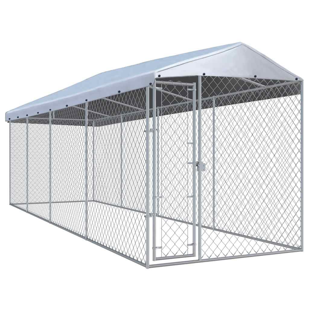 Refined Perrera de Exterior con tejado 760x190x225 cm